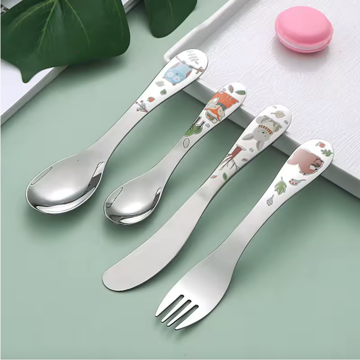 Besteck mit Waldtieren und Wunschgravur