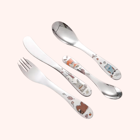 Besteck mit Waldtieren ohne Gravur