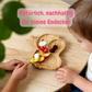 Personalisiertes Komplett-Set – Bambus Kinderteller Elefant mit Gravur, Saugnapf und Bambus-Besteck
